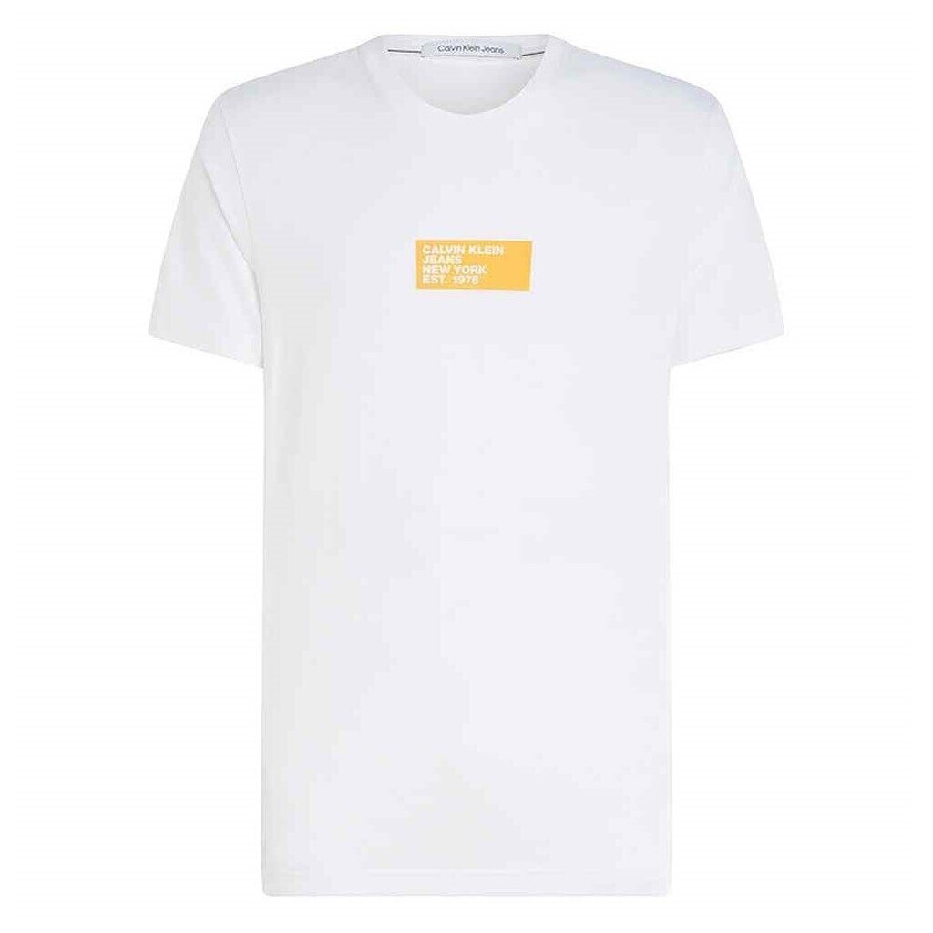 Calvin Klein Jeans marškinėliai vyrams 8720108493154, balti kaina ir informacija | Vyriški marškinėliai | pigu.lt