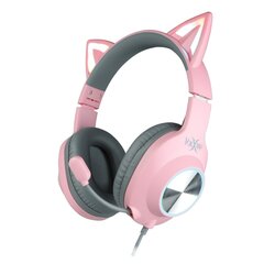Foxxray Shining Cat Gaming Headset Wired Черный/розовый цвет цена и информация | Теплая повязка на уши, черная | pigu.lt