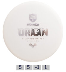 Diskgolfo diskas Midrange Driver Neo Origin Evolution, baltas kaina ir informacija | Diskgolfas | pigu.lt