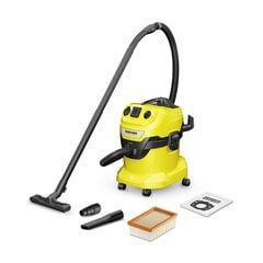 Kärcher WD 4 P V-20/5/22 - 1.628-272.0 Juoda, Geltona 20 L 1000 W kaina ir informacija | Dulkių siurbliai | pigu.lt