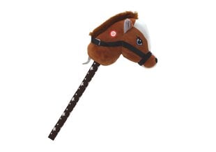 Pliušinė arklio galva ant lazdos Hobby Horse su garsais, ruda kaina ir informacija | Žaislai kūdikiams | pigu.lt