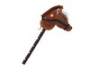 Pliušinė arklio galva ant lazdos Hobby Horse su garsais, ruda kaina ir informacija | Žaislai kūdikiams | pigu.lt