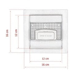 Kvadratinės dušo grotelės 12x12 cm kaina ir informacija | Dušo latakai | pigu.lt