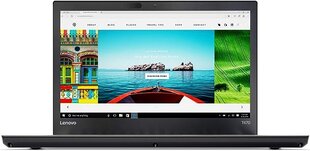 Lenovo ThinkPad T470 14", Intel Core i5-7300U, 8GB, 512GB SSD, WIN 10, Juodas kaina ir informacija | Nešiojami kompiuteriai | pigu.lt