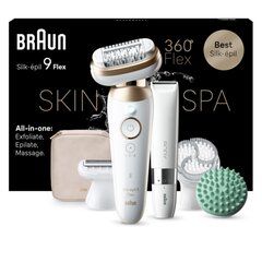 Braun Silk-Epil 9 3D Flex SkinSpa 9-481 + Braun BS1000 цена и информация | Эпиляторы | pigu.lt