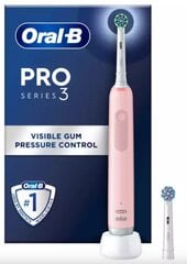 Oral-B Pro Series 3 Pink kaina ir informacija | Elektriniai dantų šepetėliai | pigu.lt