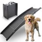 Rampa šunims Bituxx, 152x40x11 cm, juoda kaina ir informacija | Guoliai, pagalvėlės | pigu.lt