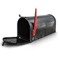 Pašto dėžutė su kilnojama vėliavėle juoda kaina ir informacija | Pašto dėžutės, namo numeriai | pigu.lt