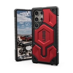 UAG Monarch Pro case for Samsung Galaxy S24 Ultra 5G with magnetic module - black and red цена и информация | Чехлы для телефонов | pigu.lt