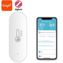 Датчик температуры и влажности AAA Finger TUYA Zigbee цена и информация | Датчики | pigu.lt