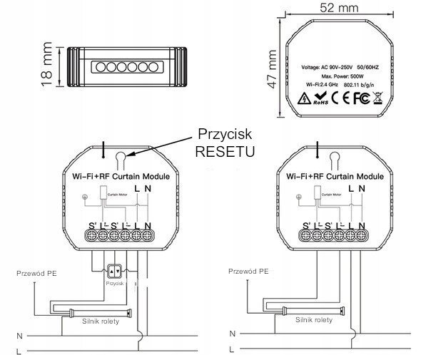 Roletų valdiklis MOES Zigbee RF kaina ir informacija | Išmanioji technika ir priedai | pigu.lt