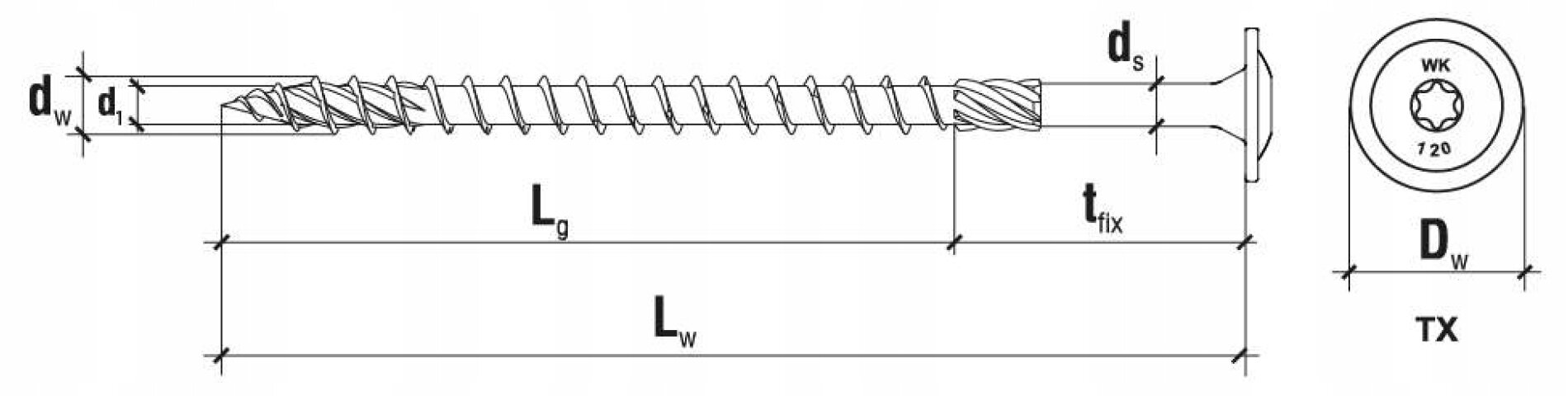 25 vnt. Staliaus varžtai medžiui 10x180 mm, plokščias, Torx, Klimas Wkcp 25 vnt. Staliaus varžtai medžiui 10x180 mm, plokščias, Torx, Klimas Wkcp kaina ir informacija | Tvirtinimo detalės | pigu.lt