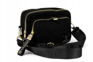 Черная сумочка Laura Biaggi "Почтальон" с логотипом LB14 JS192_11812281907 цена и информация | Женские сумки | pigu.lt