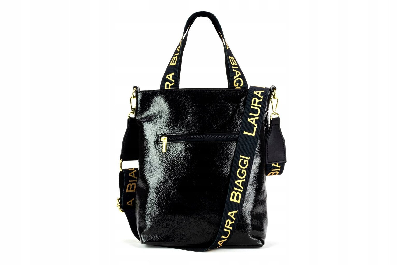 RANKINĖ POSTBAG LAURA BIAGGI BLACK LOGO STRAP LB39 L317095_10985552717 kaina ir informacija | Moteriškos rankinės | pigu.lt