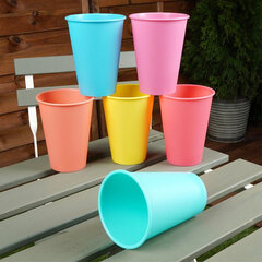 Vilde plastikinių puodelių rinkinys, 400 ml, 6 vnt kaina ir informacija | Taurės, puodeliai, ąsočiai | pigu.lt