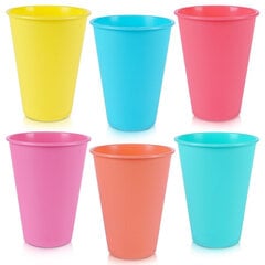 Vilde plastikinių puodelių rinkinys, 400 ml, 6 vnt kaina ir informacija | Taurės, puodeliai, ąsočiai | pigu.lt
