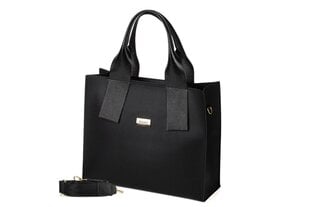 Maggio polska вместительная классическая женская сумка A4 shopper black shoulder bag MBM01 MG302 цена и информация | Женские сумки | pigu.lt