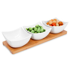 Керамические миски для закусок, голубые, 4 эл. цена и информация | Посуда, тарелки, обеденные сервизы | pigu.lt