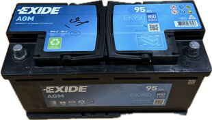 Товар с повреждением. Аккумулятор EXIDE AGM 900 (EK950) 95 Ah 850 A LV 12V AGM цена и информация | Товары с повреждениями | pigu.lt