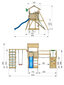 Žaidimų aikštelė Jungle Gym Casa Clutter Bridge 1 Climb kaina ir informacija | Vaikų žaidimų nameliai | pigu.lt