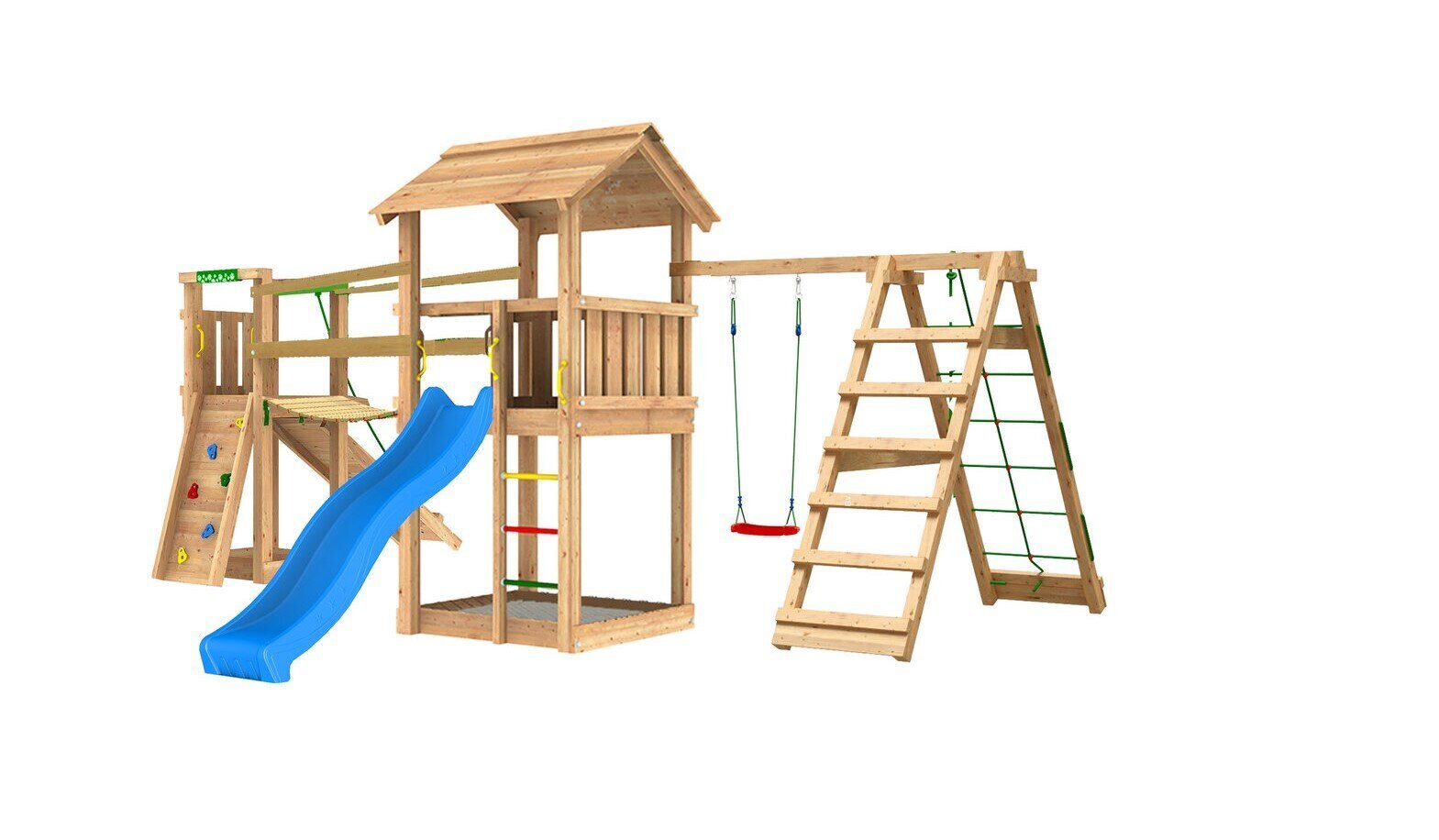 Žaidimų aikštelė Jungle Gym Casa Clutter Bridge 1 Climb kaina ir informacija | Vaikų žaidimų nameliai | pigu.lt