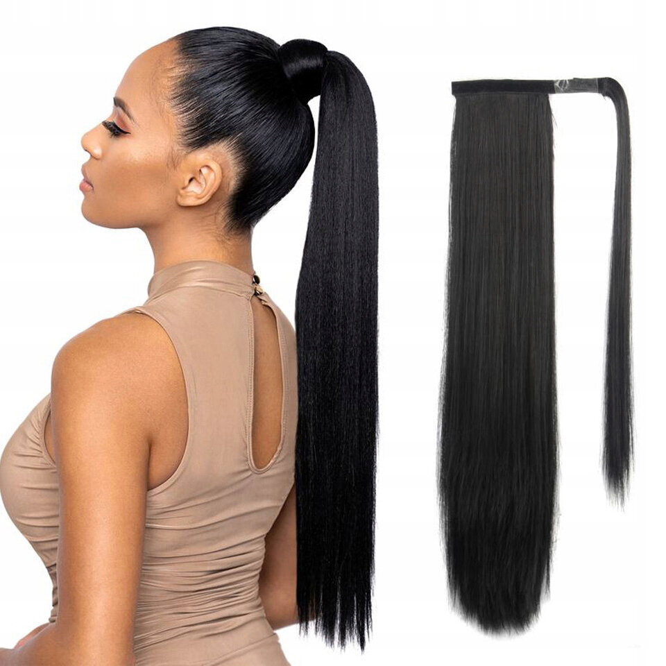 Prisegama plaukų kasa BeautyWig, juoda kaina ir informacija | Plaukų aksesuarai | pigu.lt