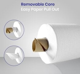 Однослойные бумажные полотенца Merkant, Centrefeed, 270м цена и информация | Туалетная бумага, бумажные полотенца | pigu.lt