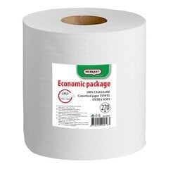 Merkant popieriniai rankšluosčiai Centrefeed, 1 sl., 270 m. kaina ir informacija | Tualetinis popierius, popieriniai rankšluosčiai | pigu.lt