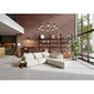 Kampinė sofa su šoniniu stalu, 290x265x85cm, smėlio spalvos цена и информация | Sofos | pigu.lt