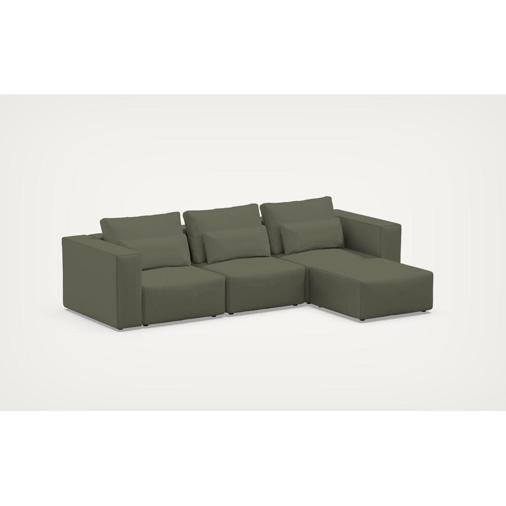 Sofa Riposo ottimo, 290x185x85 cm, žalia kaina ir informacija | Minkšti kampai | pigu.lt