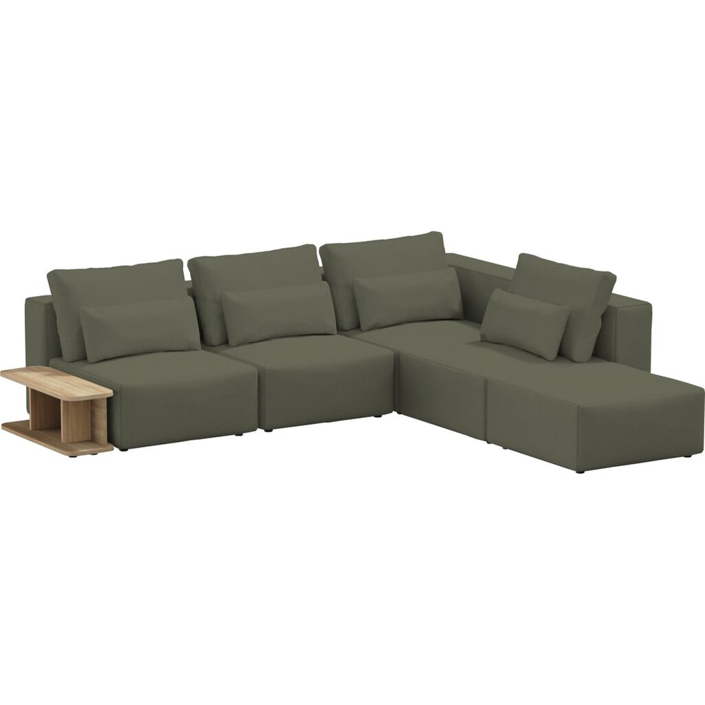 Sofa Riposo ottimo, 290x265x85 cm, žalia цена и информация | Minkšti kampai | pigu.lt