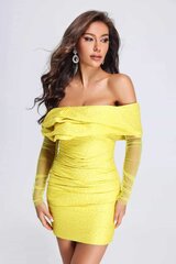 Suknelė moterims Peggy, geltona kaina ir informacija | Suknelės | pigu.lt