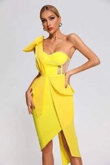 Suknelė moterims Spak, geltona kaina ir informacija | Suknelės | pigu.lt