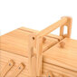 Medinė siuvimo reikmenų dėžutė, 30x16x20 cm kaina ir informacija | Siuvimo reikmenys | pigu.lt