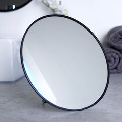 Makiažo veidrodis Orion, juoda, 20 cm цена и информация | Косметички, косметические зеркала | pigu.lt