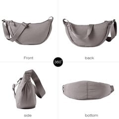 Brinny nailoninis pečių krepšys, pilkas kaina ir informacija | Moteriškos rankinės | pigu.lt
