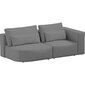 Sofa Riposo ottimo, 185x105x85 cm, pilka цена и информация | Sofos | pigu.lt