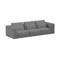 Sofa Riposo Ottimo, 290x105x85cm, pilka kaina ir informacija | Sofos | pigu.lt