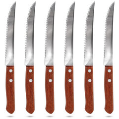 Steiko peiliai Orion, 6vnt., 11 cm цена и информация | Ножи и аксессуары для них | pigu.lt