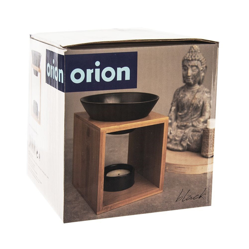 Aromatinis difuzorius Orion, bambukinis porcelianas, juoda, 12x11x14 cm, 1 vnt. цена и информация | Namų kvapai | pigu.lt