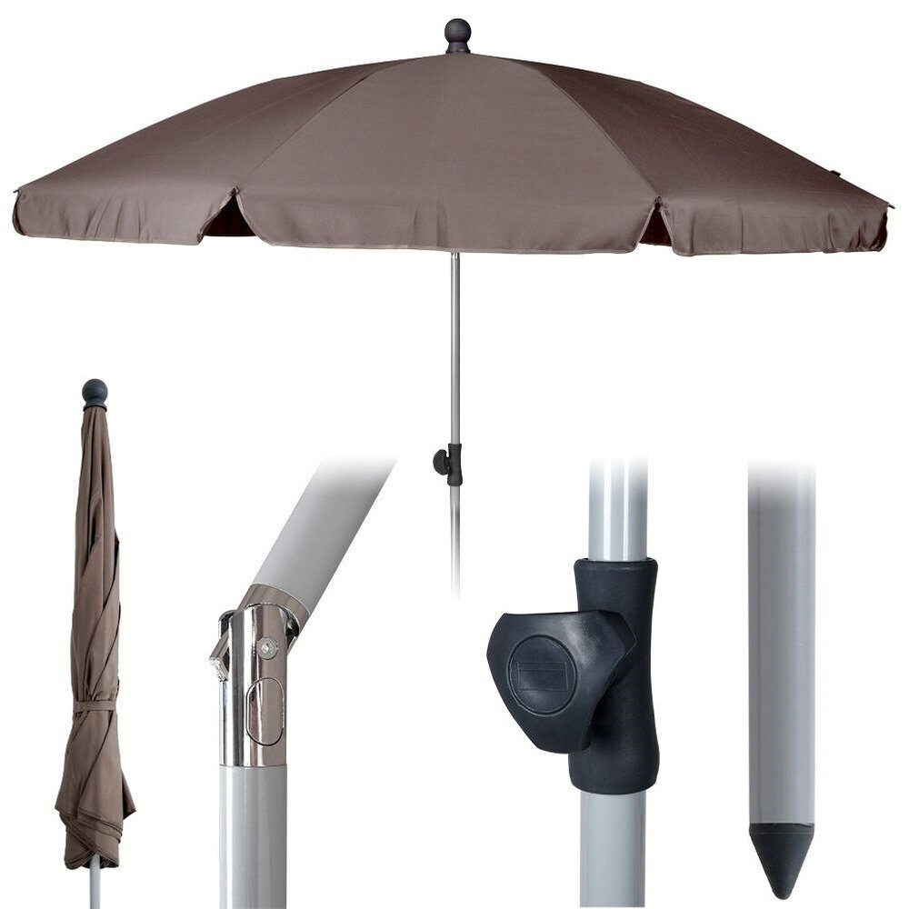 Sodo skėtis Ambiance, rudas kaina ir informacija | Skėčiai, markizės, stovai | pigu.lt