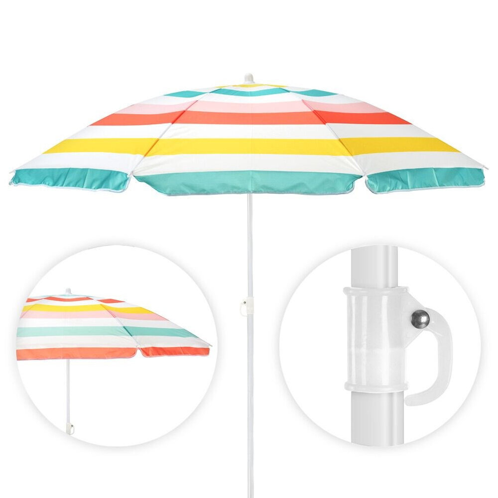 Paplūdimio skėtis ProBeach, įvairių spalvų kaina ir informacija | Skėčiai, markizės, stovai | pigu.lt