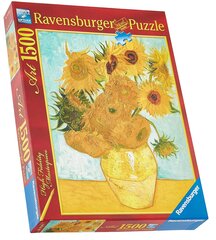 Dėlionė Ravensburger Vincent van Gogh: Sunflowers, 1500 d. kaina ir informacija | Dėlionės (puzzle) | pigu.lt