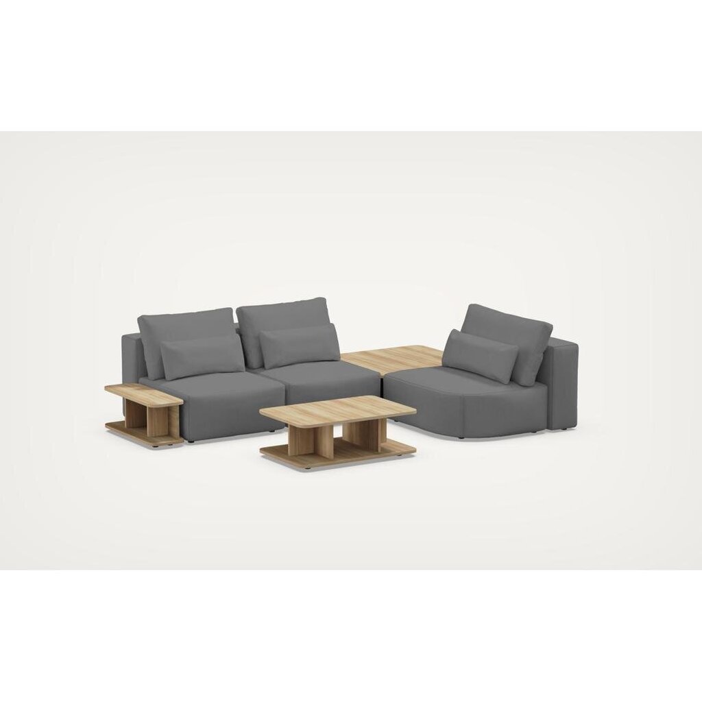 Kampinė sofa Riposo ottimo, 290x185x85 cm, pilka цена и информация | Minkšti kampai | pigu.lt