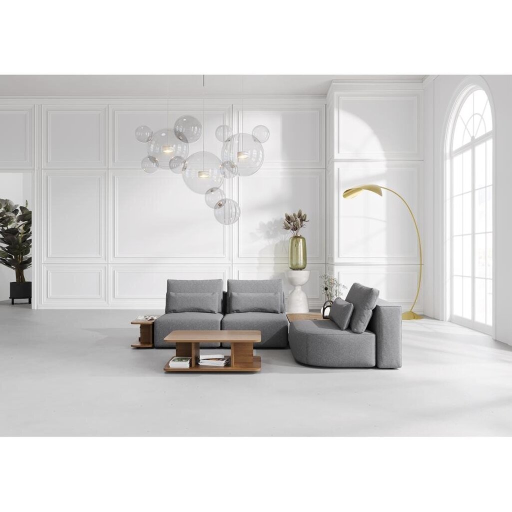 Kampinė sofa Riposo ottimo, 290x185x85 cm, pilka цена и информация | Minkšti kampai | pigu.lt