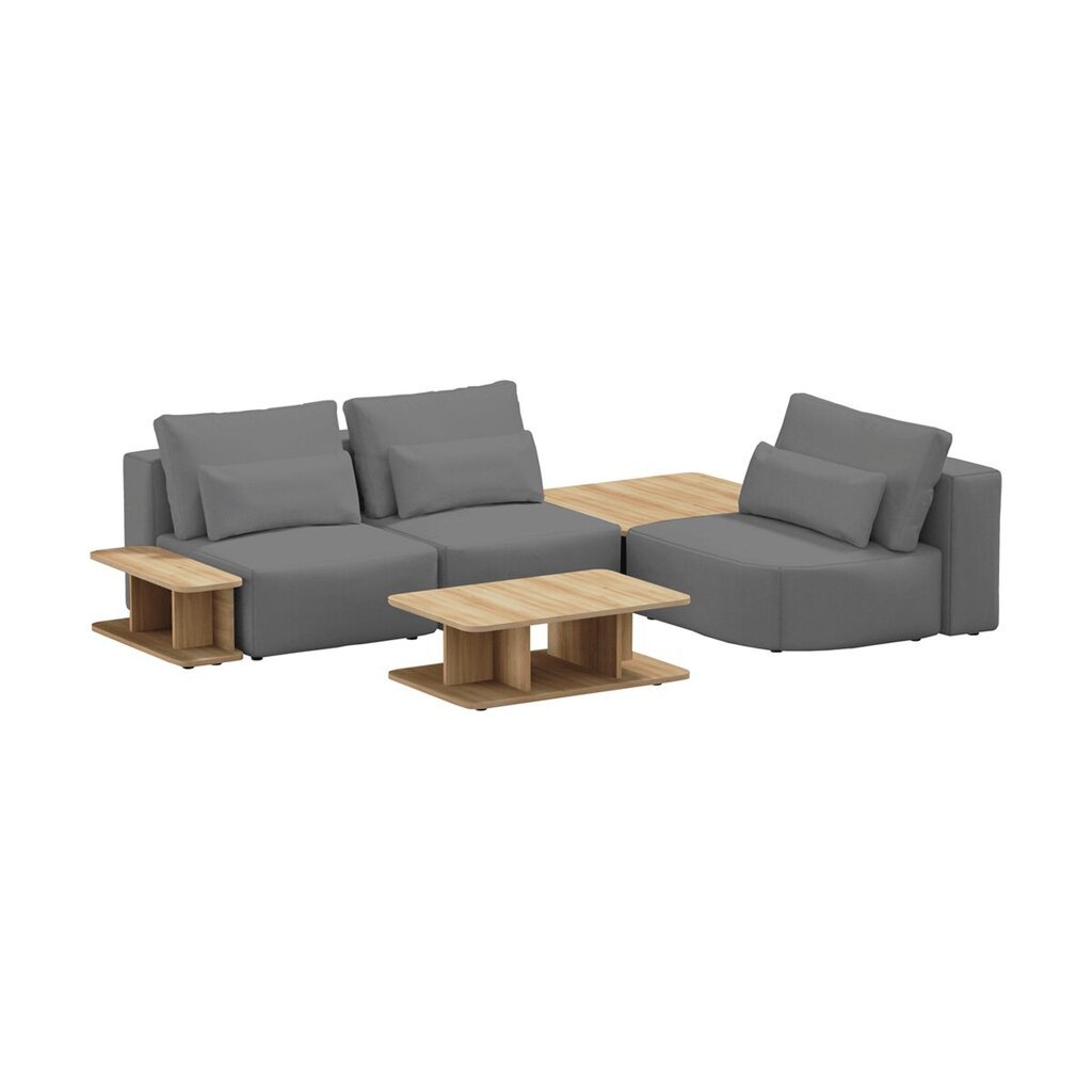 Kampinė sofa Riposo ottimo, 290x185x85 cm, pilka kaina ir informacija | Minkšti kampai | pigu.lt