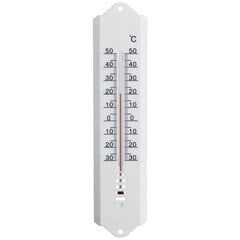 Lauko termometras, baltas 25 cm kaina ir informacija | Meteorologinės stotelės, termometrai | pigu.lt