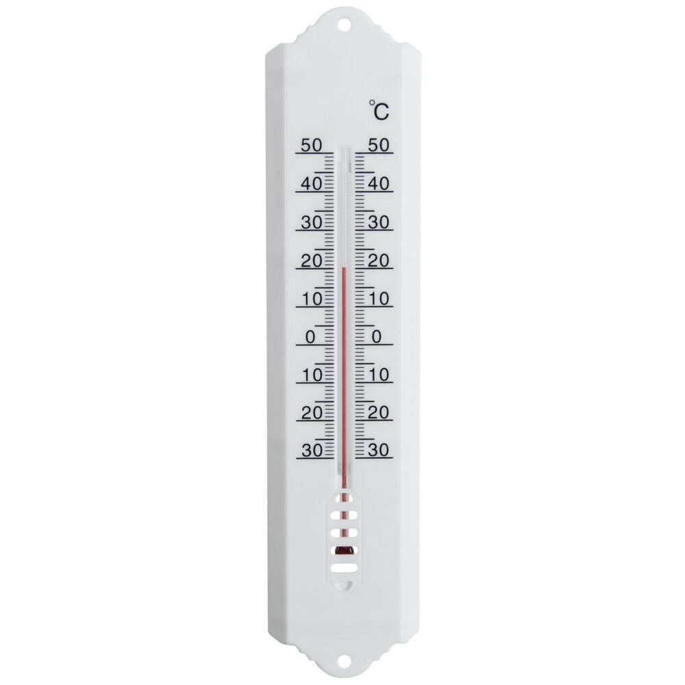 Lauko termometras, baltas 25 cm цена и информация | Meteorologinės stotelės, termometrai | pigu.lt