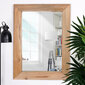 Sieninis veidrodis Home Styling Collection, rudas цена и информация | Veidrodžiai | pigu.lt