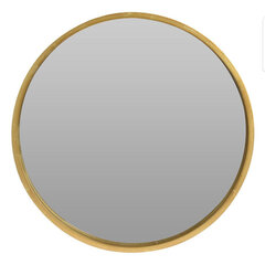 Sieninis veidrodis Vilde, 40 cm, auksinis kaina ir informacija | Veidrodžiai | pigu.lt